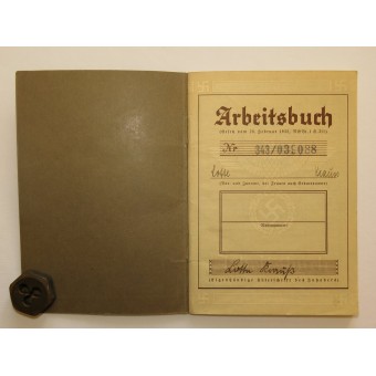 Employment record book 3rd Reich. Espenlaub militaria